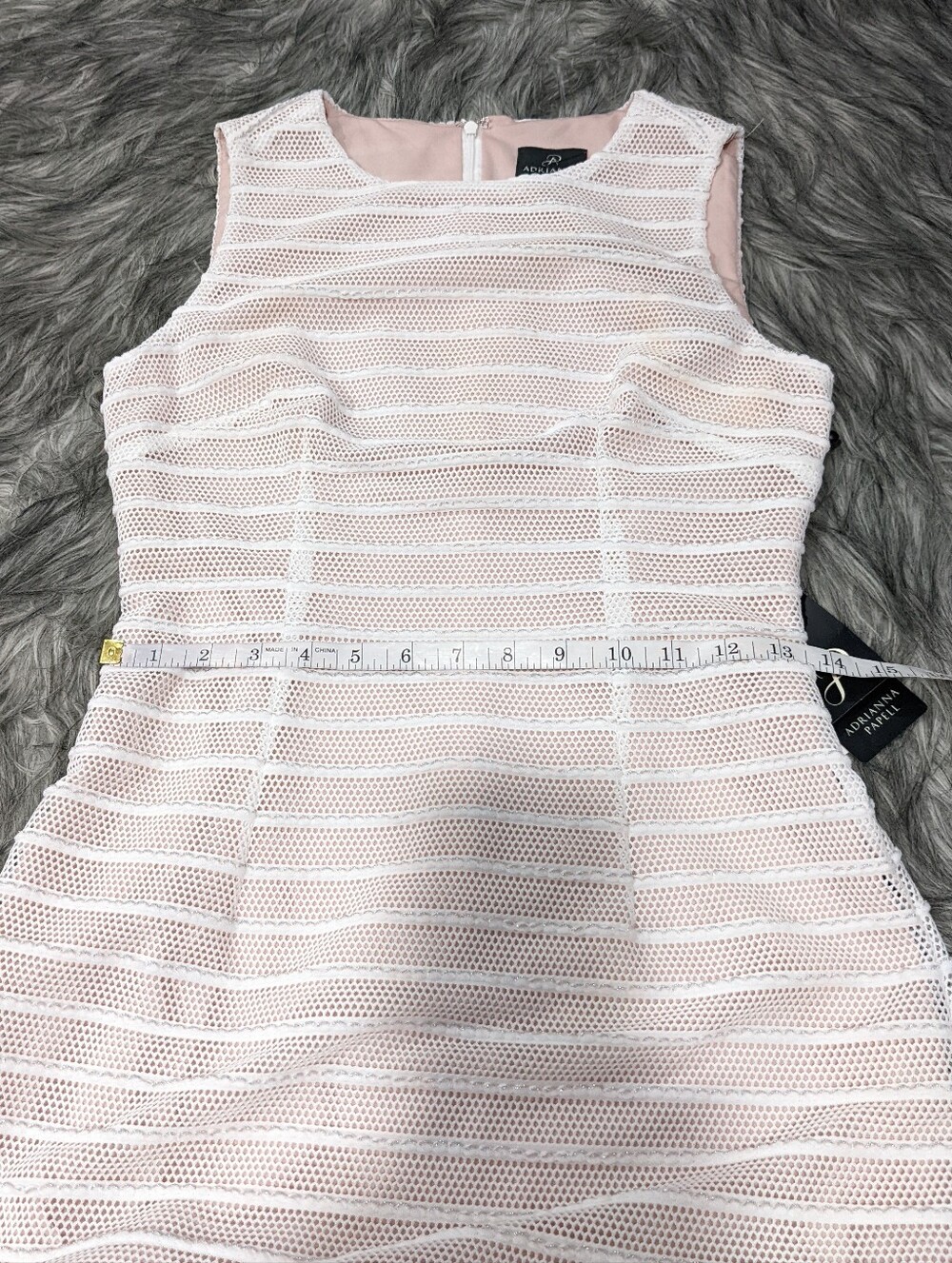NWT Adriana Papell Knit Stripe Midi Trumpet Dress - Picture 11 of 13